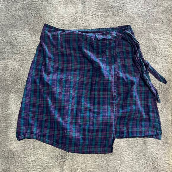 Vintage Stefano Retro Plaid Mini Skirt - Picture 1 of 6